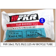 FKR BASIKAL TIUB DALAM 16x1.75/1.95/2.125 AV BICYCLE TUBE NR