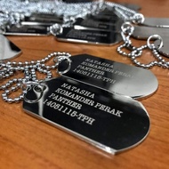 COD Custom Name Army Necklace Stainless for Gift.
