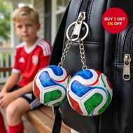 Soccer Keychain World Cup 2026 Merchandise, Soccer Ball & Football Keychain Set, Backpack Keychain C