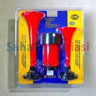 Hella Klakson 2 Terompet Angin Dinamo 12V Corong Trompet Air Horn Twin
