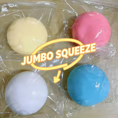 Stress Relief Squishy Ball, Extra Large Fluid Ball, Slow Rebound Moldable Giant Cheese Ball Sensory 