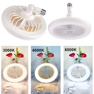 30W Ceiling Fan Light Remote Control Nordic Bedroom Chandelier Fans Lamp Modern Simple install E27 Bulb