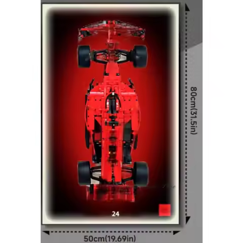 Suitable for Lego 42207 Racing Display Board, Suitable for Office or Home Decoration, 50×80 cm, Wall