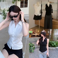 NHY.studio /WGWE/ Shirt Sleeveless V neck w6631