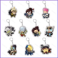 Overwatch Shimada Genji Hanzo DVA Tracer Cole Cassidy acylic key holder keychain bag pendant