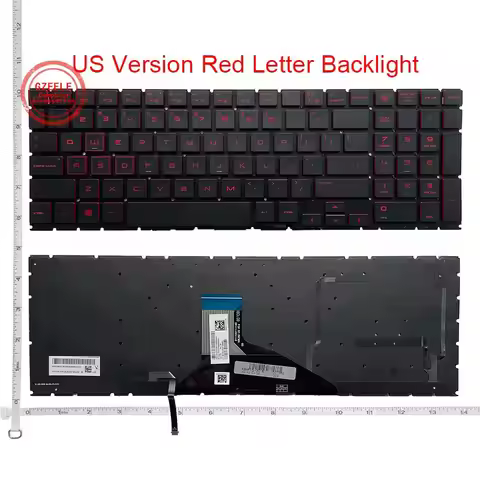 US/SP/RU Backlit Laptop Keyboard for HP 15-DH TPN-Q211 Q211 15-DC TPN-C143 C143 OMEN 15 DC DC0003la 