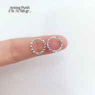 Anting Emas Italia / Emas Putih 7K Berat 0,700 Gram