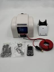 Marine Boat Electric Anchor Winch Up to 45lb (20kg) LED Light Wireless Remote Control 12V 100ft Brai