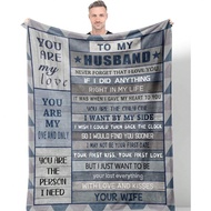 1pc For My Husband Blanket,Husband Gifts Blanket, Gifts For Husband/Him Blanket, Anniversary Birthda