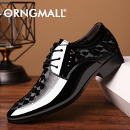 ORNGMALL Shoes for Men Shoes Leather Shoes Business Dress Shoes All-Match Casual Shock-Absorbing Wear-Resistant Formal Shoes Plus Size 38-48