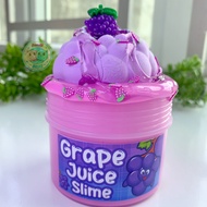 Grape Juice Slime 200ml - Chất Nhờn Ma quái kết hợp Basic/Đất Sét/Clear/Cốm/Charm và Hộp Đựng