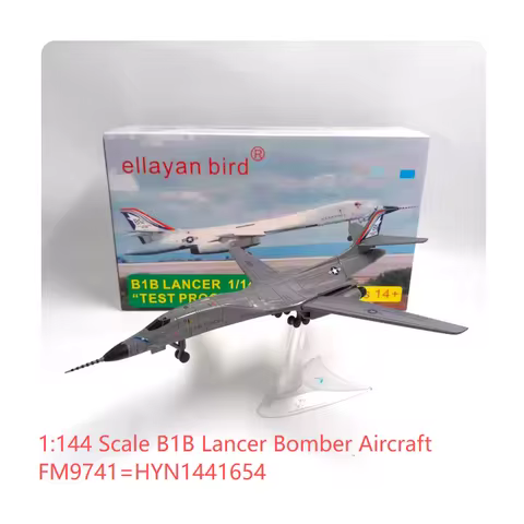 Diecast 1/144 Scale B1B Lancer Bomber Aircraft Static Simulation Model Decoration Display Collection