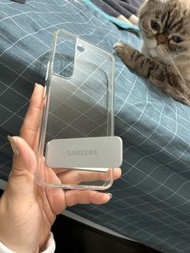 二手極新 三星 Samsung galaxy s21 原廠全透明支架手機殼