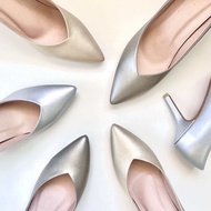 LALANTA ANN SILVER รองเท้าส้นสูง 3 นิ้ว