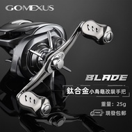 Gomexus 90-100mm Titanium Alloy Reel Handle for Shimano Curado BFS Daiwa Alphas UL Finesse Baitcasting Fishing Reels TH100-T22