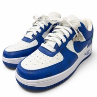 全新未使用商品 □LOUIS VUITTON) Nike (NIKE) Air Force 1 LOW 皮革 Virgil Abloh 低筒運動鞋 藍白配色 6.5 號 義大利製 男款 附鞋盒及防塵袋