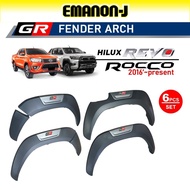 HC-CARGO Fender Arch Untuk Toyota Hilux Revo 2015 - 2025 / GR Logo Style | Mudguard | Perlindungan S