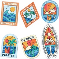 Desert Cactus East Carolina University Sticker Pirates ECU Vinyl Decals Laptop Water Bottle Car Scra