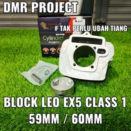 59/60MM EX5 CLASS 1 LEO THAILAND RACING BLOCK EX5 CLASS 1 ( 59MM / 60MM ) BLOCK RACING TAK PERLU UBAH TIANG 100%ORIGINEL