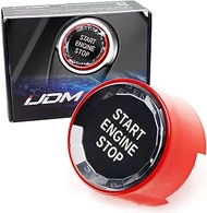iJDMTOY (1) Crystal Diamond Reflective Engine Push Start Button w/Red Trim Compatible with BMW F/G C