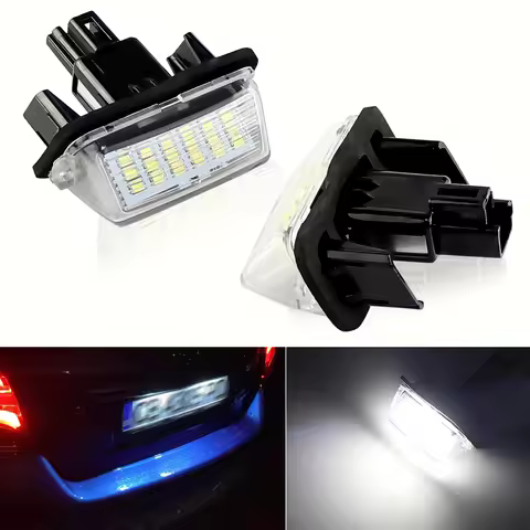 Car LED License Plate Lights for Toyota Camry Corolla Prius Yaris Highland Avalon Auris Vios Esquire