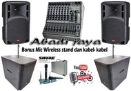 Promo Gratis Mic Wireless Baretone Max15Rae 2 Subwoofer Mixer Ashley