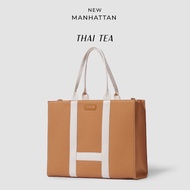 ABDSTORE | NEW Manhattan Tote Bag - Small กระเป๋าผ้าแคนวาส ตั้งเป็นทรง ใส่คอม ใส่แลปท็อป สกรีนชื่อได