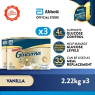 [10.10] Glucerna Diabetes-Specific Formula - Vanilla BIB (2.22kg x 3) [Exp 23 Jul 2027 & / Later]