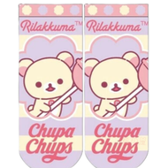 鬆弛熊紫色襪子(22-24cm) [平行進口]