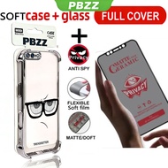 PBZZ Ceramic Privacy Resistant Tempered Glass Case for iphone 7 8 6 6S PLUS 7P 8P 6SP se 2 se3 phone