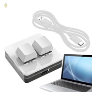 WAY Copy Paste Keypad, Acrylic Keypad Custom Mini 2 Key Keypad, Hot Swap Mini Type-c Interface Illum