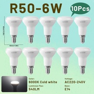 10PCS R50 R63 R80 Reflector LED Screw Light Bulb E27 E14 6W 10W 12W Lamp Replace 40W Incandescent Wa