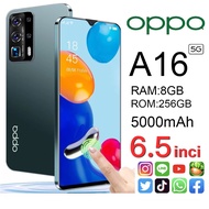 【Sunday】【Bisa COD】5G HP murah OPPQ A16 RAM 8GB ROM +256GB 6.5inci Handphone android hp 500 ribuan mu