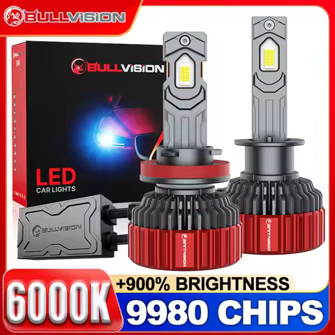Bullvision G5 H7 LED Car Headlight Bulbs Canbus 9980 CSP H4 H11 H8 H9 H1 HB3 9005 9006 HB4 9012 HIR2