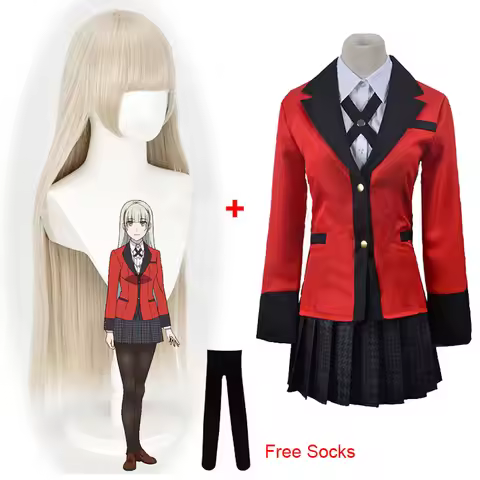 2023 Momobami Ririka Costumes Compulsive Gambler Ririka Momobami Cosplay Wigs Halloween Women Party 