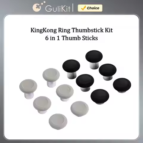 GuliKit Ring Thumbstick Kit 6 in 1 Thumb Sticks with 3 Heights Option for Gulikit KK2/KK2 Pro/KK3 Pr