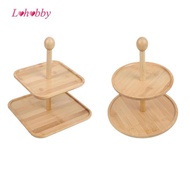 [Lohobby] Wood Cupcake Stand with Tiered Trays, Dessert Display Stands, Cupcake Display Stand, for W