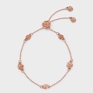 包郵❄️原盒Charles & Keith Rosalind 玫瑰手鍊 啞光玫瑰金色 小CK 情人節 聖誕 禮物