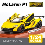 LEO 1:24 McLaren P1 Supercar Diecast โมเดล รถอัลลอยด์รถยนต์ของเล่นคอลเลกชันของขวัญสําหรับเด็กชายสาว 
