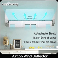 Easyhome.sg Aircon Wind Deflector AWD / Air Windshield / Adjustable / Block Direct Blowing of Air Conditioner