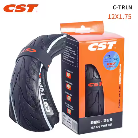 CST Bicycle Tire 12x1.75 C-TR1N 12 inch 203 Kids Balance Bike Folding Tyre with Inner Tube 120TPI Ul