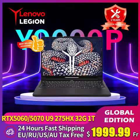 Lenovo Legion Y9000P Laptop 2025 Supreme Edition AI Yuanqi Gaming Laptop Intel Core Ultra 9 16-inch 