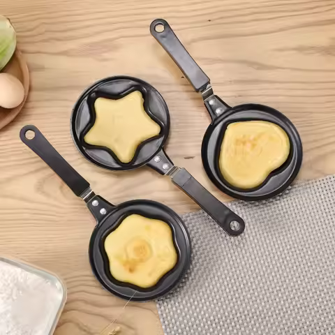 Breakfast Egg Frying Pot Egg Mold Pan Flip Omelette Mold Non-Stick Frying Pan Pancake Maker Kitchen 