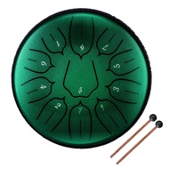 6 Inch 11 Tone Mini Steel Tongue Drum with Drumsticks Percussion Musical Instruments Hand Pan Drums Child Drum Set Beginner Gift