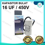 San-Ei Brand 16UF 450V Round Cable Capacitor