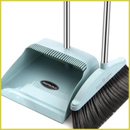 Broom with Dustpan Combo Set Long Handle Broom and Dustpan Combo Lightweight Heavy-Duty Cleaning Sup