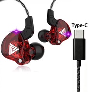 QKZ หูฟังAK6 รุ่นEarphone Sport Earbuds Stereo With HD Mic มีไมโครโฟน สายยาว 1.2 เมตร  ตัดเสียงรบกวน