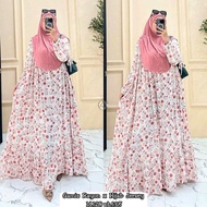 GAMIS SET BERGO MARYAM RAYON DIAMOND PREMIUM JILBAB JERSEY