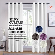 #2 Siap Jahit Langsir RAYA Kain Tebal Hook/Ring Langsir Tingkap / Sliding Door