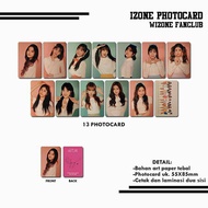 13Pcs Multi Variant Art Paper Two Sided Izone Wizone Fanclub Kit Photocard 55x85mm for Collectible I